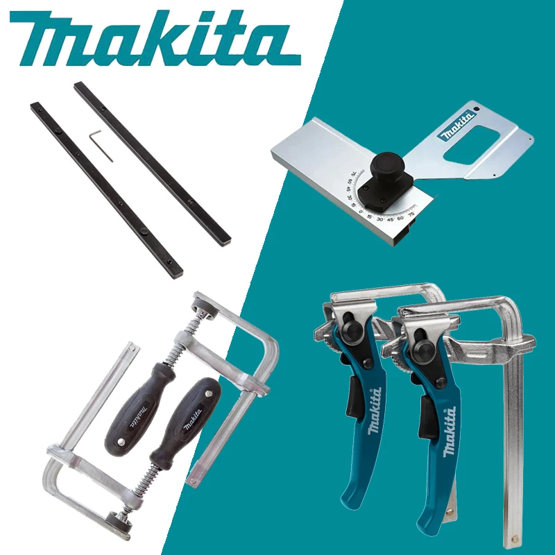 

Makita 198885-7 194385-5 199826-6 196664-7 Guide Rail Connector QUICK RELEASE CLAMP Set Miter Guide Clamp Holder Tool Accessory