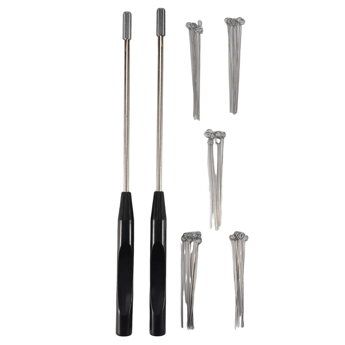 AA91 2PCS Reusable Inoculating Loop Holders with 50Pcs 10UL Nichrome Needle Tips Inoculation Loop for Lab