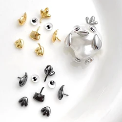 1 Set Copper Plated with Genuine Gold Cute Duck Body Accessories DIY Makes Fashionable Jewelry Baroque Doll Accessories
