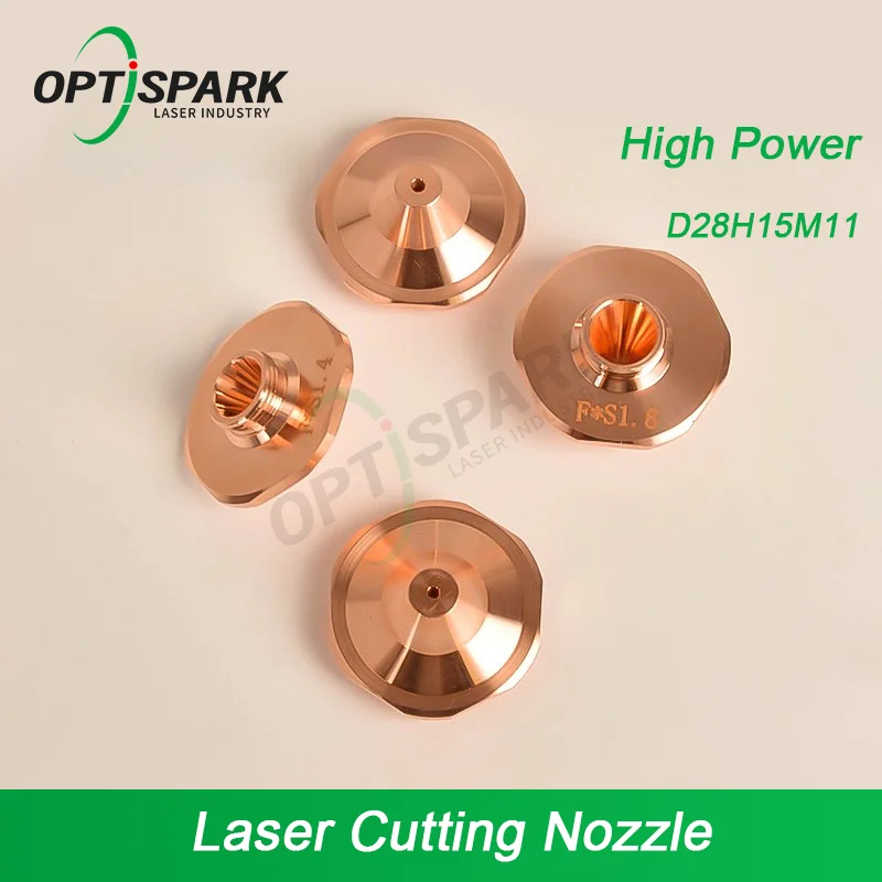 10pcs/lot High Power 10KW+ Ultra Laser Nozzle Precitec Boci D28 Single Layer Straw Hat Copper Nozzle for Upgraded Laser Cutting