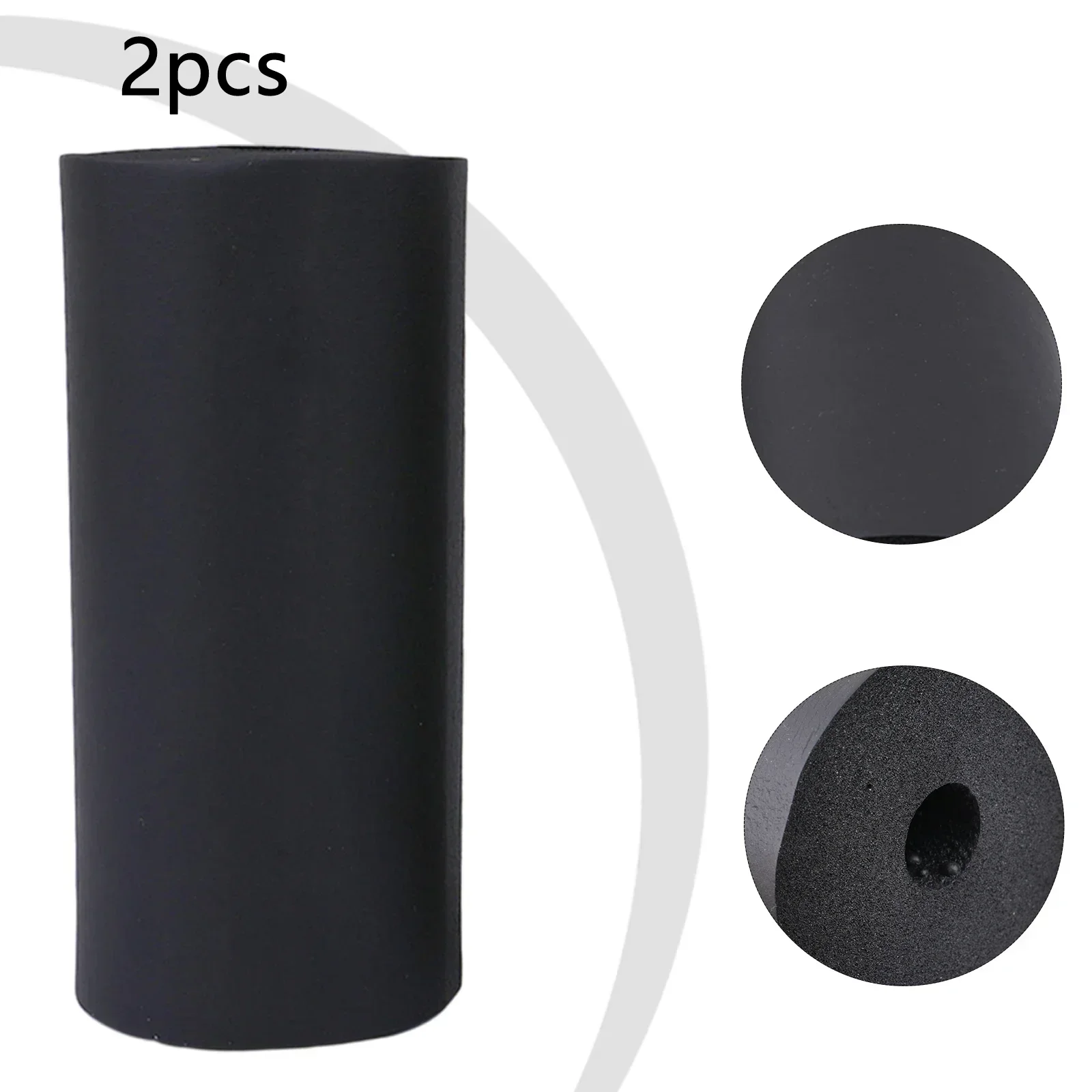 2PCS Foot Foam Pads Black Foam Rollers Replacement For Leg Extension For Weight Bench Gym Exercise Foam Pads Rollers