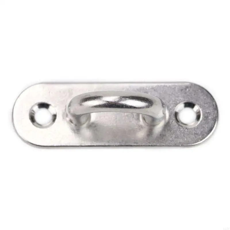 547c 6pcs 5mm Edelstahl Augenplatte längliches Pad Universal Marine Boat Hardware längliche Pad -Augenplatten Haken