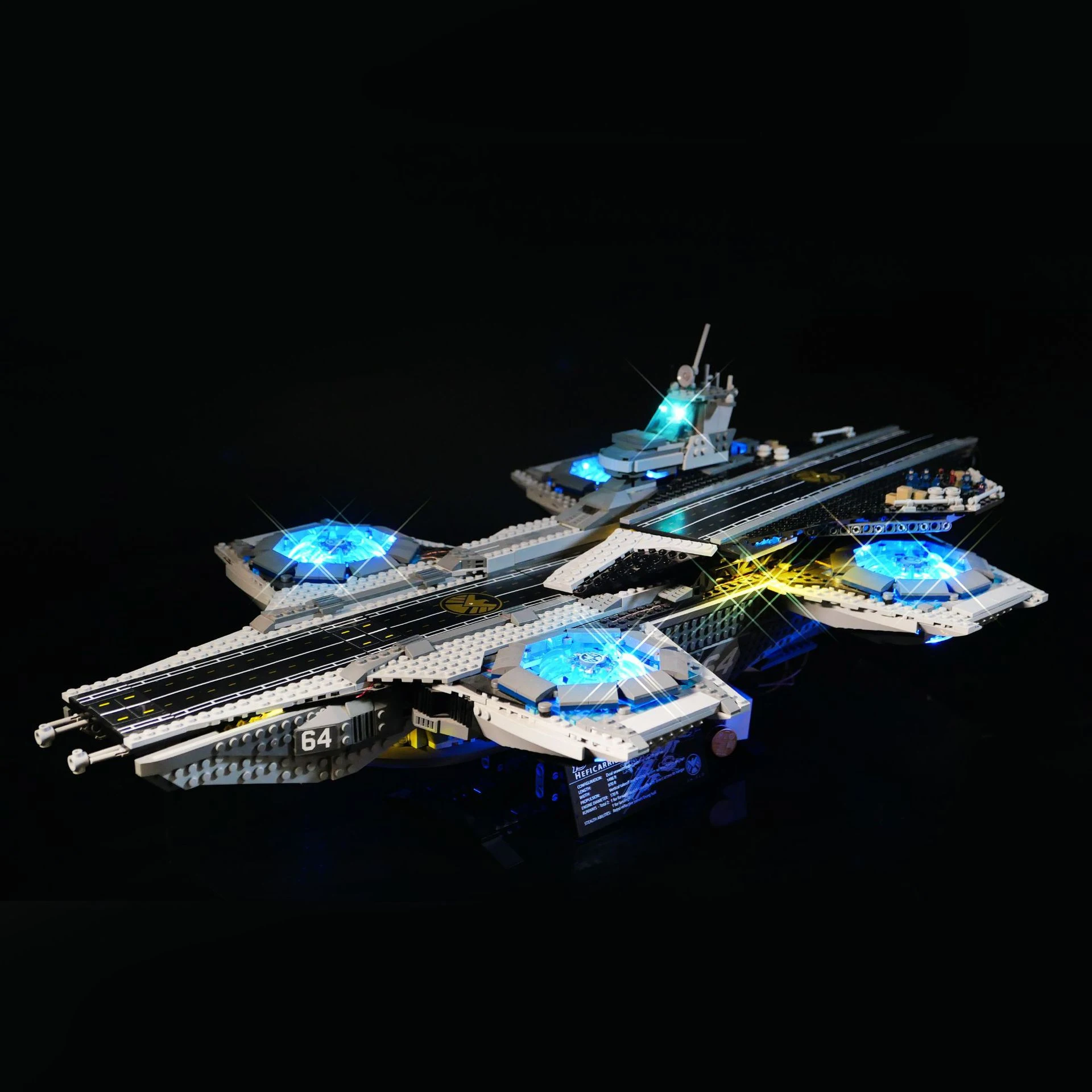 

LED Light Kit for 76042 Super Aircraft Carrier Model Compatible DIY Lighting Set for Building Blocks (No Bricks Included)