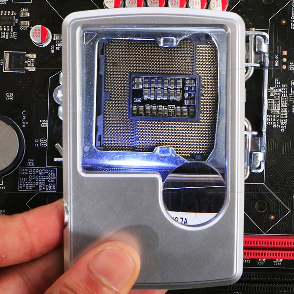 Lente d'ingrandimento a LED da 2 pezzi per alleviare l'affaticamento, design ergonomico, regali per anziani, lente d'ingrandimento quadrata