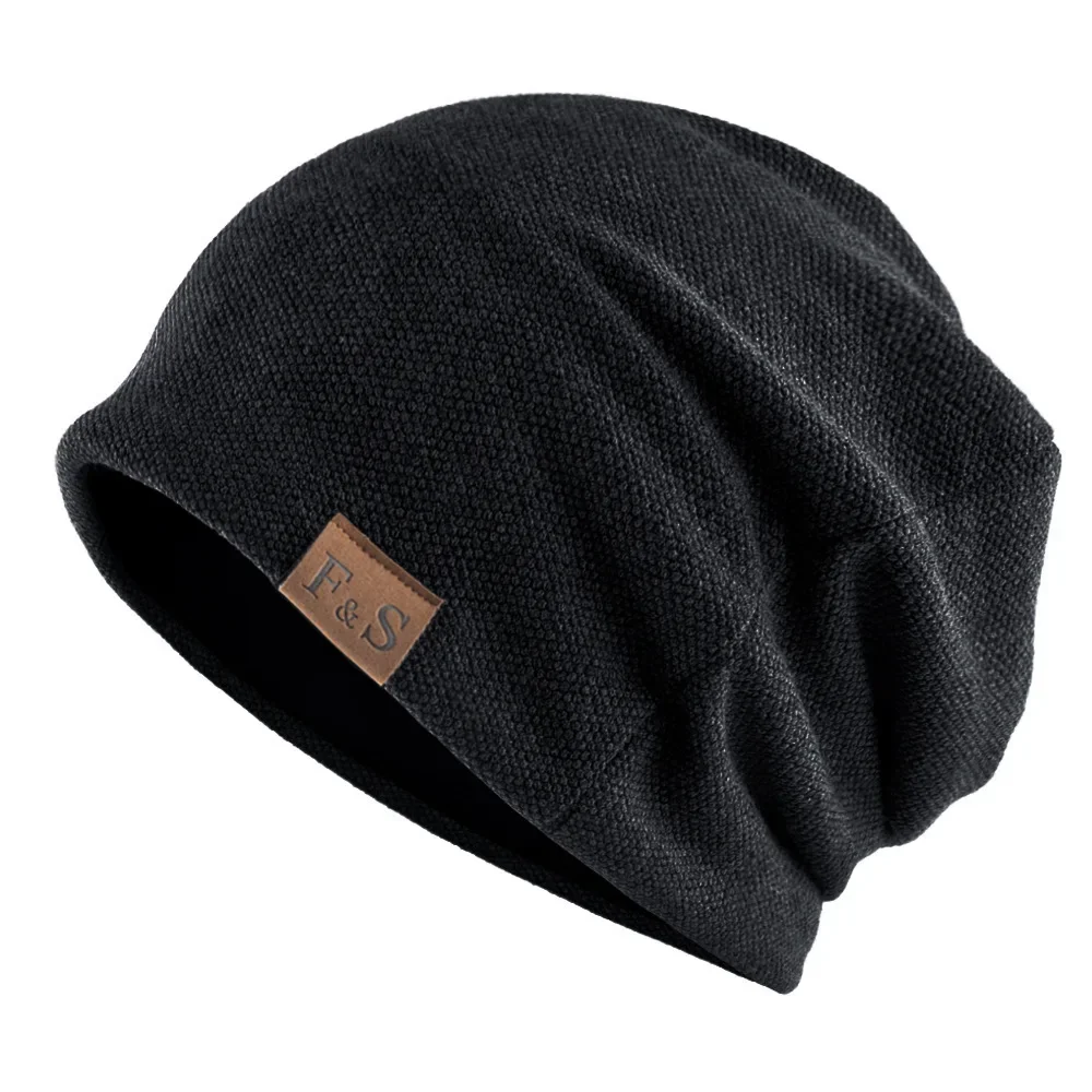 

Knitted Hat Women's Autumn And Winter Thin Casual Loose Big Head Confinement Hat Nightcap Windproof And Warm Pile Hat