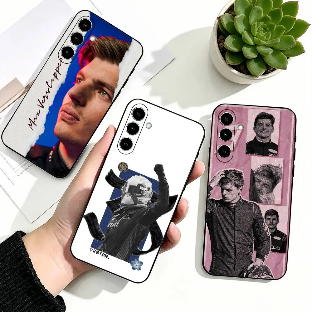 V-Verstappen Racing Driver Lovely Phone Case Black Silicone Soft For Samsung Galaxy A73,A72,A71,A70,A53,A52,A51