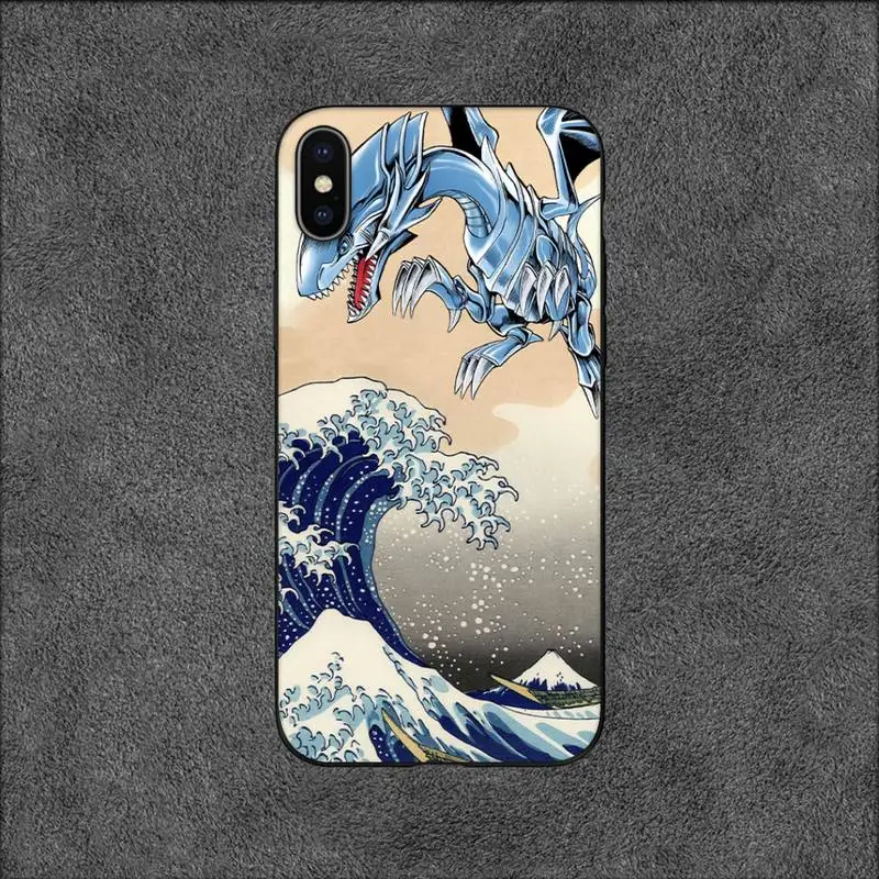 Yu Gi Oh Blue Eyes White Dragon Phone Case For iPhone 11 12 Mini 13 14 Pro XS Max X 8 7 6s Plus 5 SE XR Shell