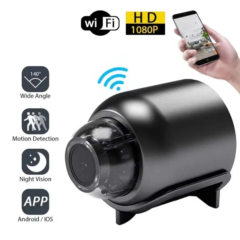 Mini Camera 1080P Clear Night Vision Lightweight Portable Premium Cams Motion Detection Wireless WiFi Surveillance Camera