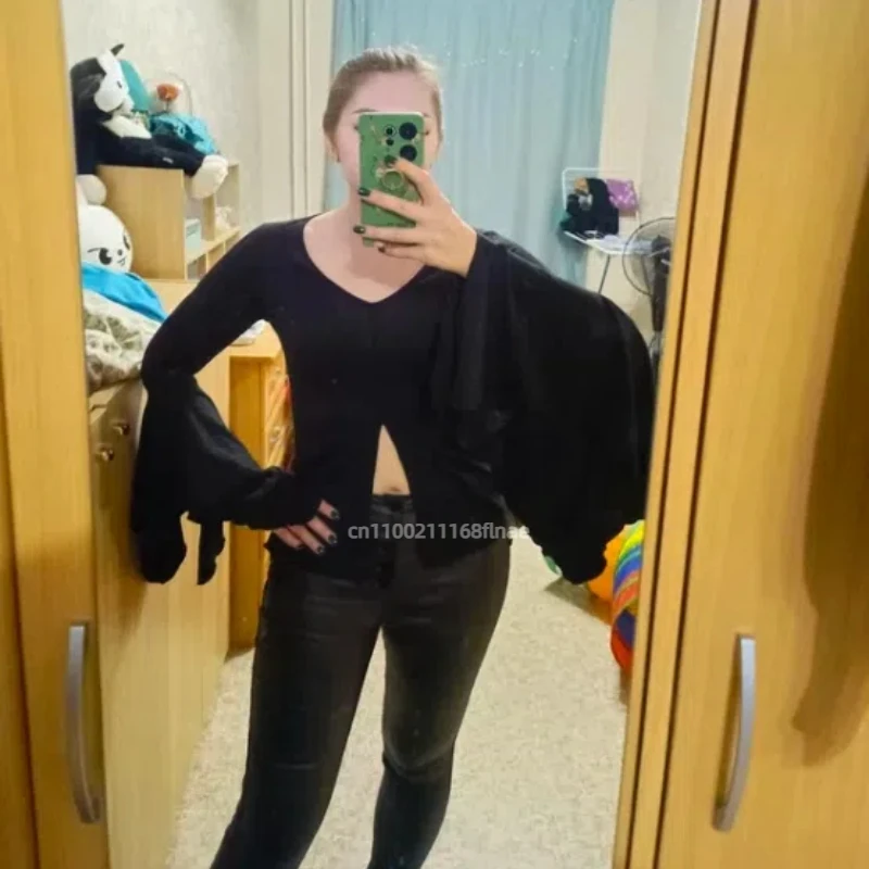 2025 신상 모던댄스 의상 슬리밍, 스윗하고 쿨한 반팔 티셔츠 루즈핏 여성 가을 학생 캐주얼 트렌드 탑