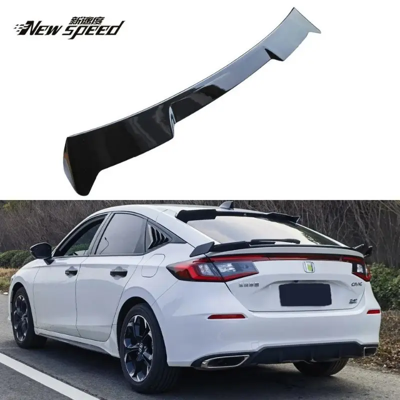 

For 11th Gen Hatchback Civic Rear Roof Trunk Spoiler Tail Wings Car Modification Accessories