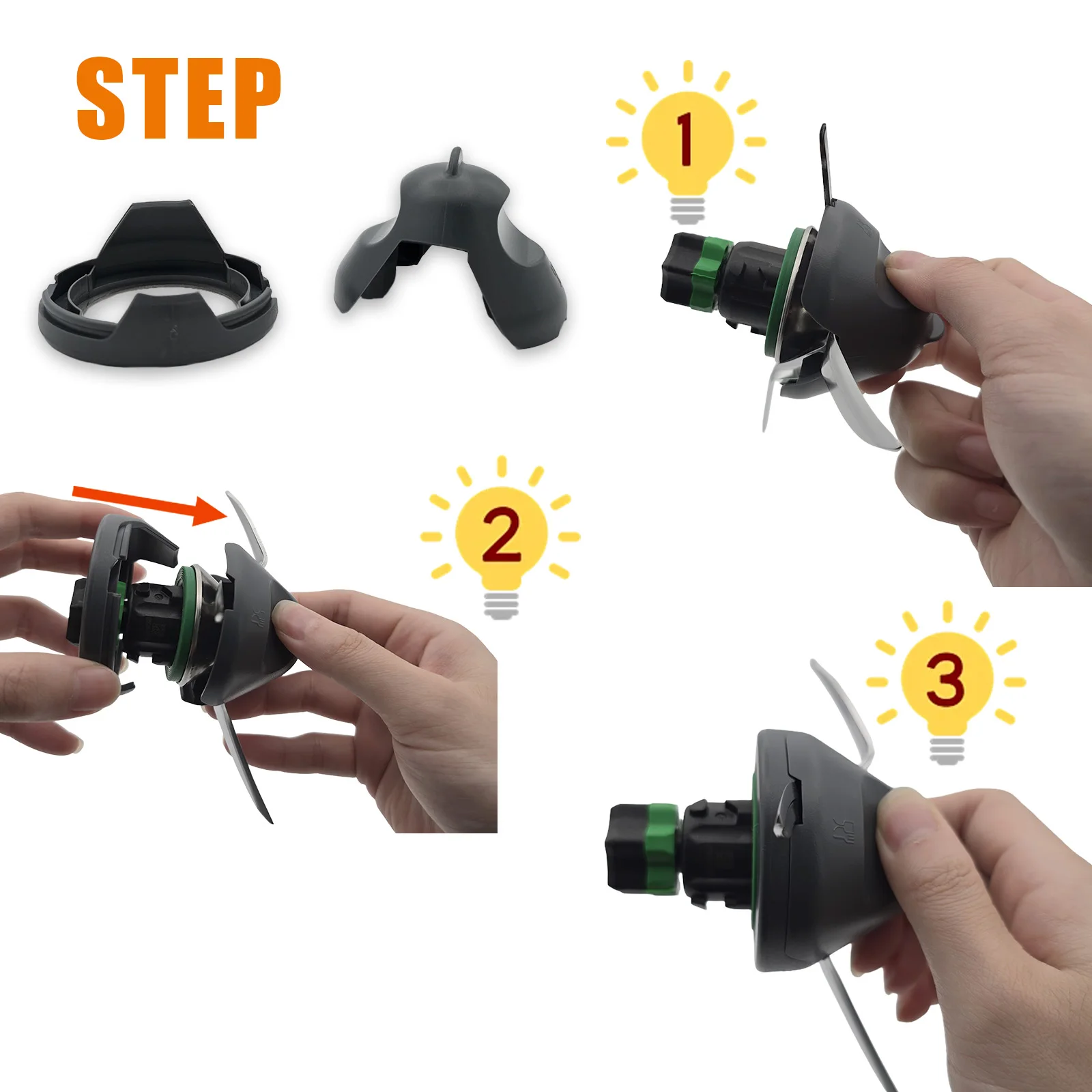 شفرات خلاط العجين العجن حماية التماس الرأس من أوساخ العجين لملحقات Thermomix TM7 أجزاء الخلاط #3