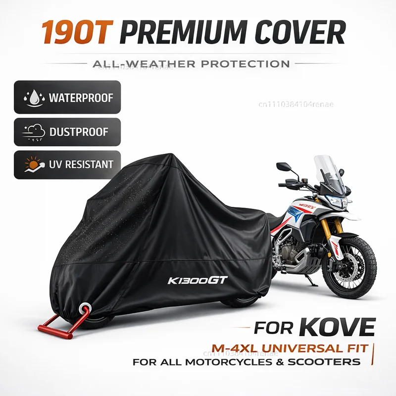 

For BMW K1300GT K1300 K 1300 GT 2009 2010 2011 2012 2013 190T Motorcycle Cover Waterproof Dustproof UV Protection All Season