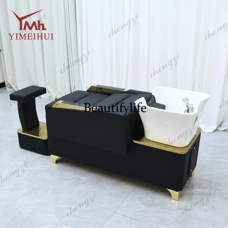 

TTT Wholesale Barber Shop Backwash Unit Sink Station Hair Salon Shampoo Chair Furniture with Bowl