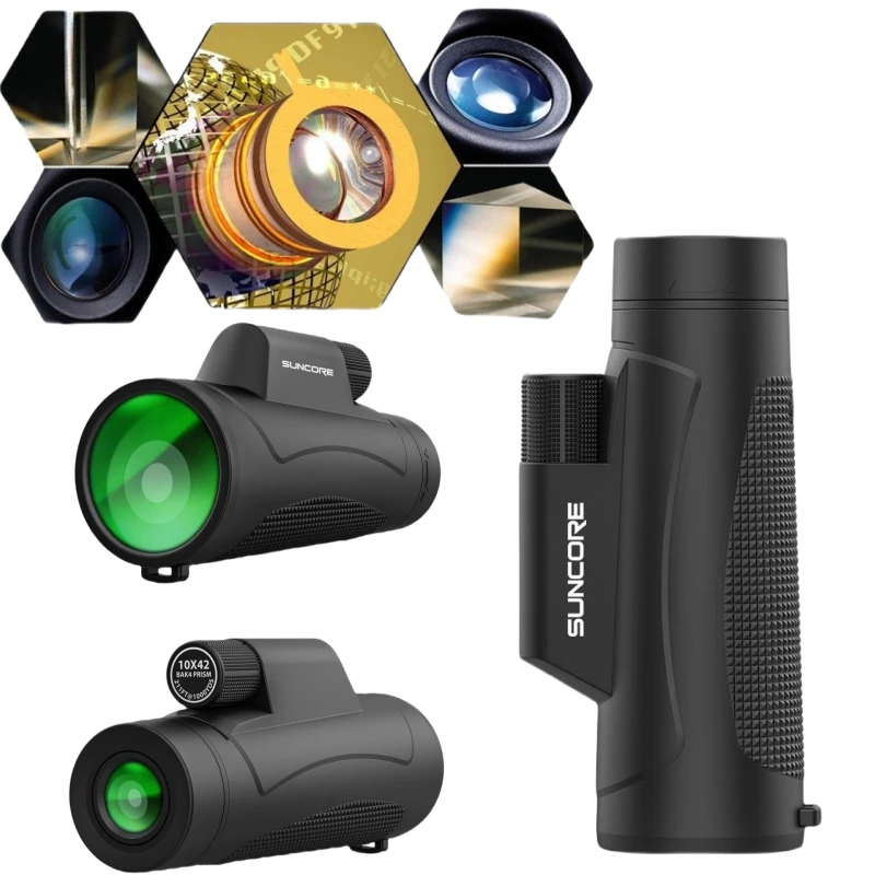 10x42 HD ZOOM Powerful Monocular Telescope Portable Long Range Telescope,Bird Watching,Camping Photography Spyglass