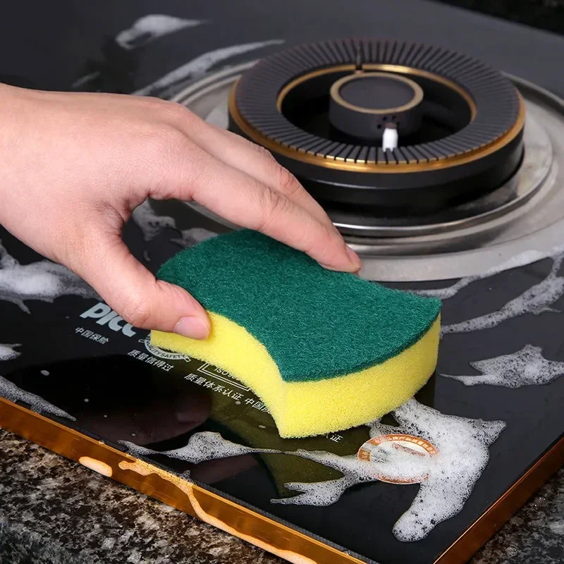 30/1pcs Magic Cleaning Sponge Wipe Highly Absorbent Kitchen Dishwashing Sponge Washing Pot Rust Stain Brush Scrub Scouring Pads