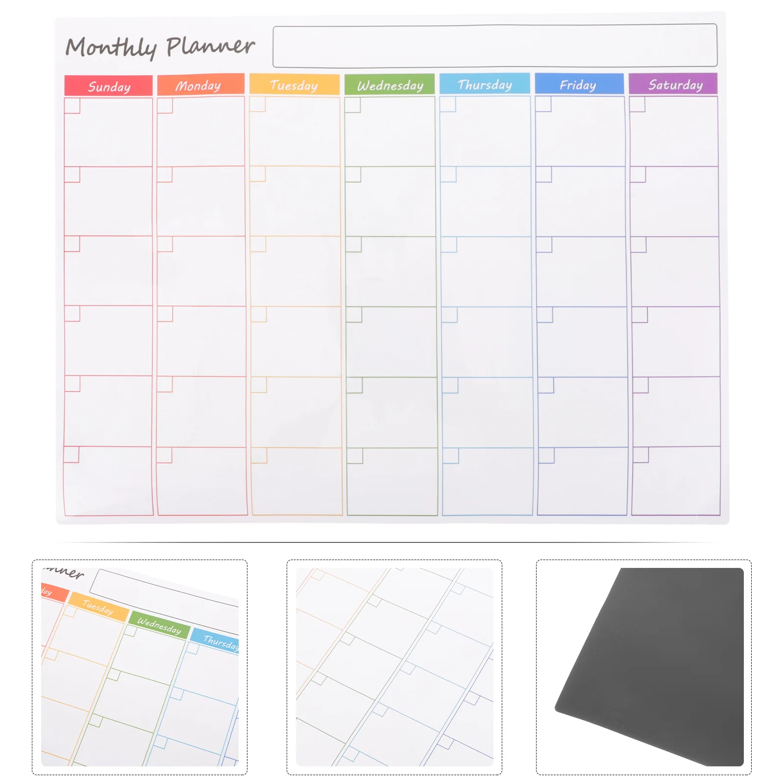 

Monthly Planner Fridge Magnets Calendar Magnetic for White Board Dry Erase Rewritable The Pet Whiteboard Refrigerator