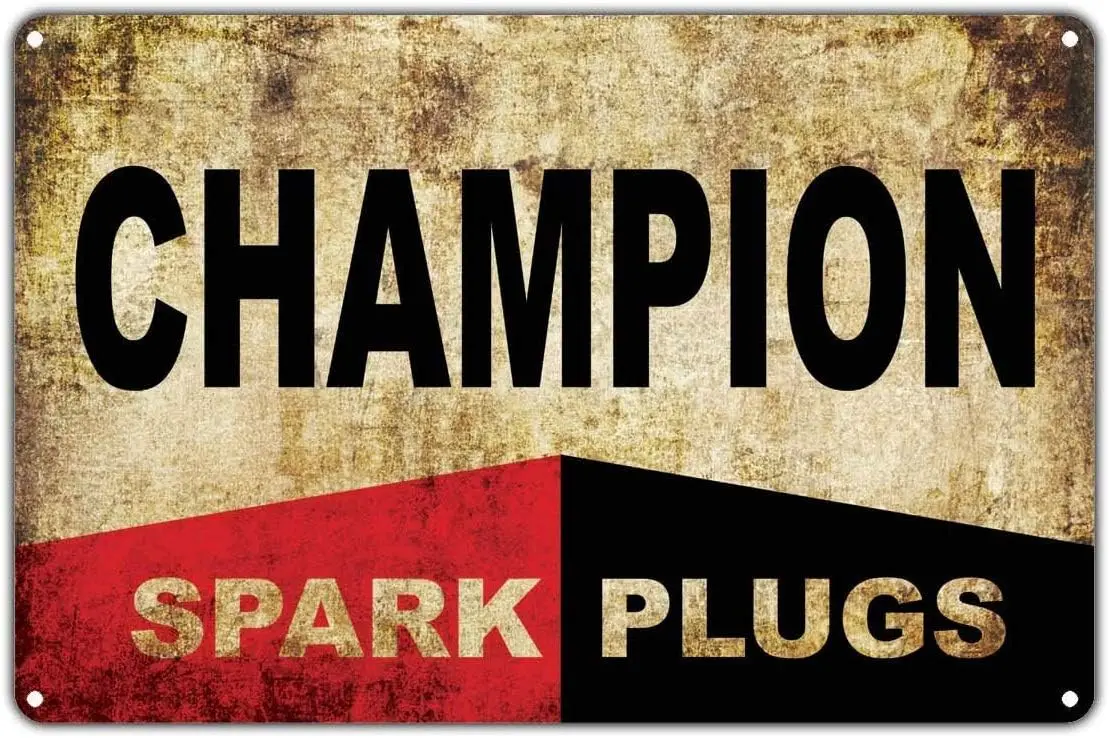 Spark Plugs Automobile 8x12 Vintage Tin Sign Wall Decor