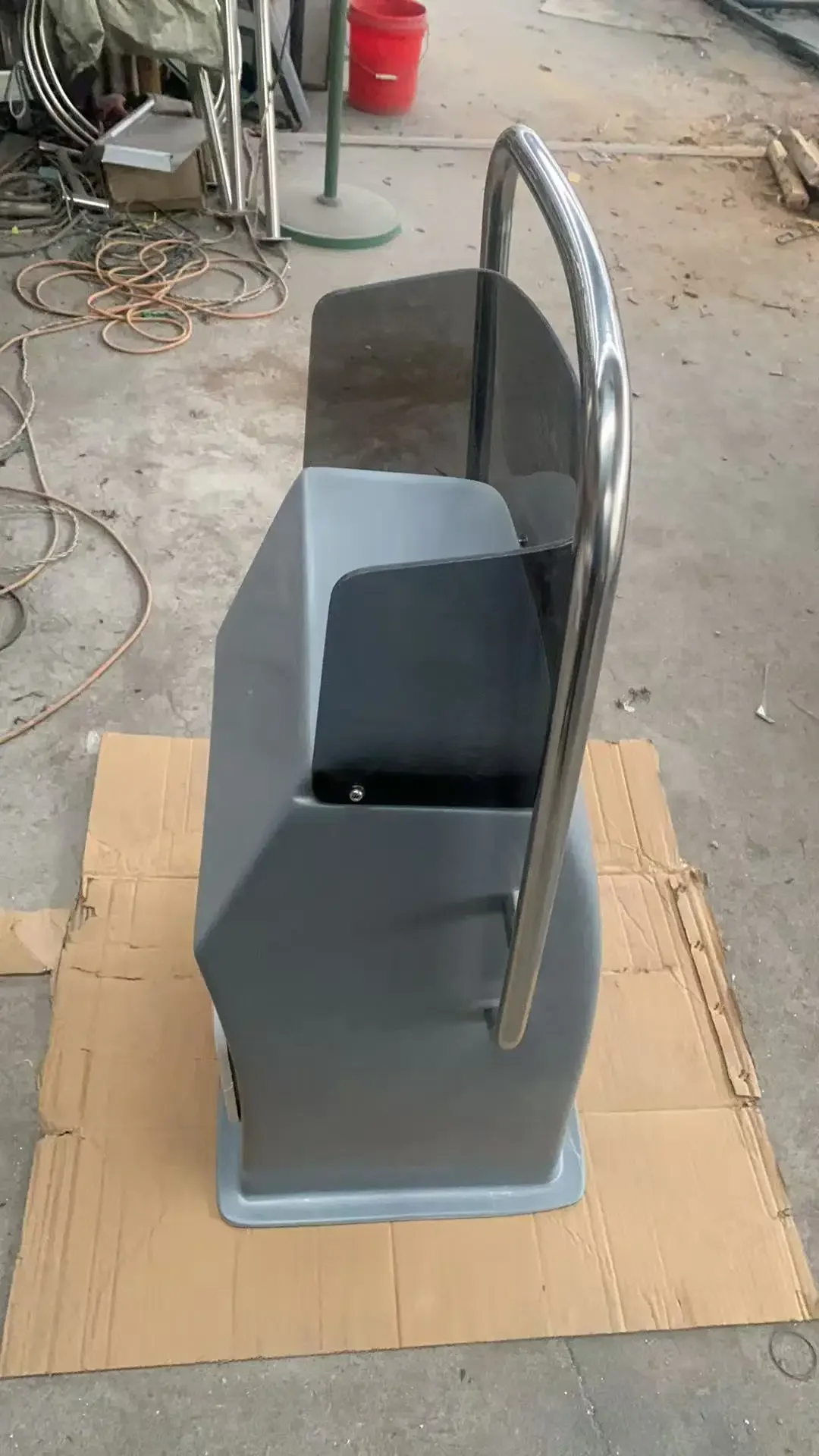 English: High Strength Fiberglass Operation Console, Special Steering Console for Inflatable Boat, Without Steering Wheel