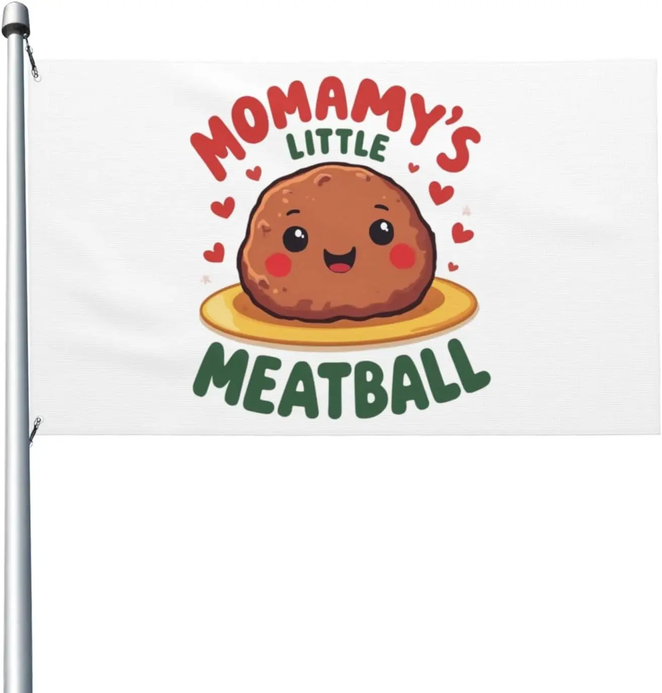 Flagicts 100% Polyester Mommy'S Little Meatball Flag