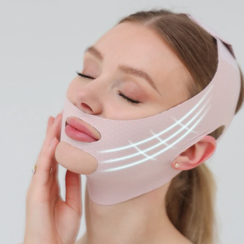 Women Chin Cheek Lift Up Belt Face Bandage V Line Face Strap Skin Beauty Tools Face Lifting Strap Face Slimming Tool