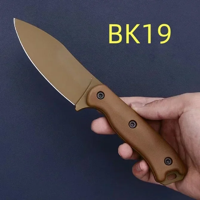 

BK2 BK18 BK19 Нож с прямым фиксированным лезвием 1905Cro-Van Лезвие с нейлоновой ручкой Тактический инструмент для самообороны EDC Охотничьи ножи
