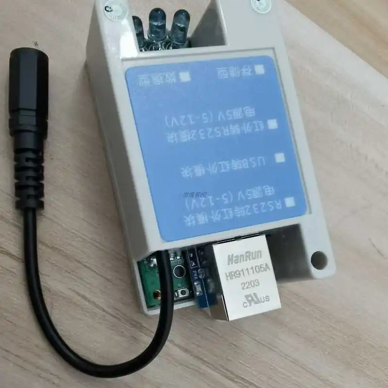 Ethernet to infrared/learning module/supports any infrared remote control with 3-channel transmission of TCP/MQTT