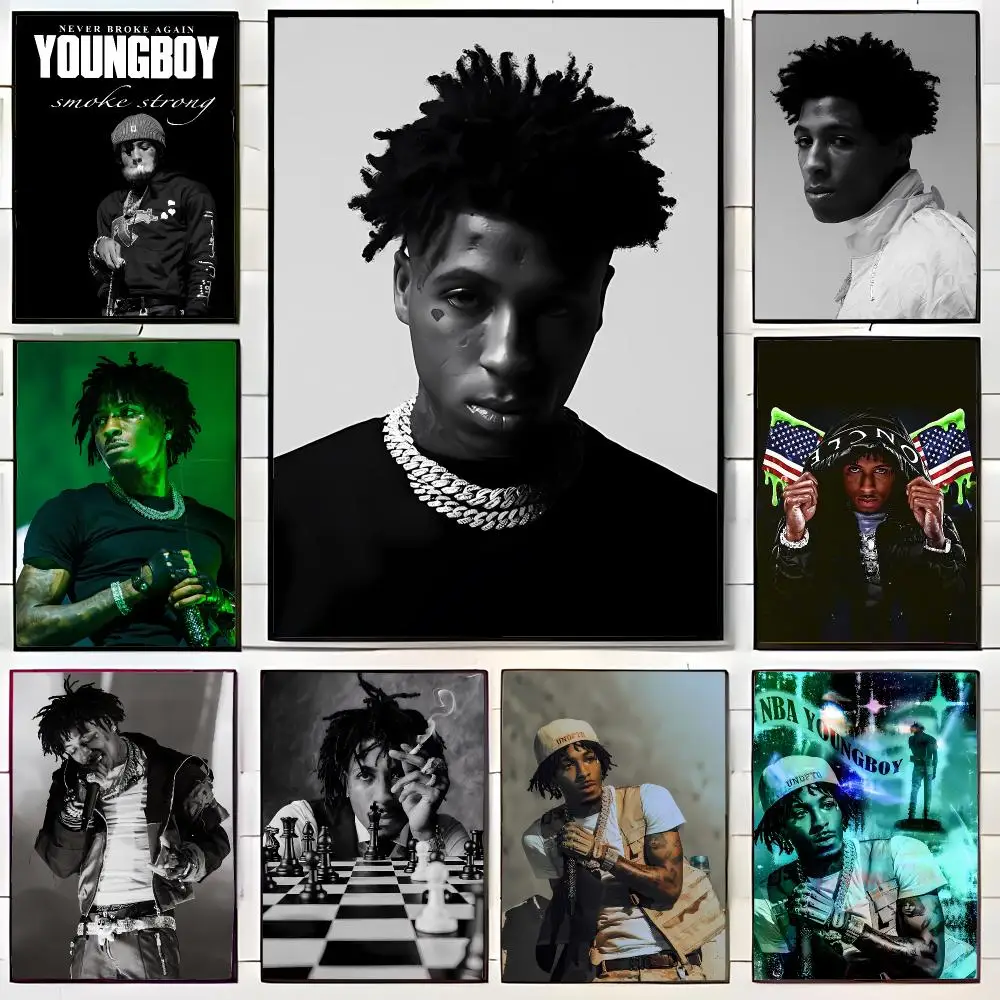 Hip Hop Singer Y-Youngboy Never Broke Again Poster Wall Art Print Decorative Mural Home Decor Gift Unframed