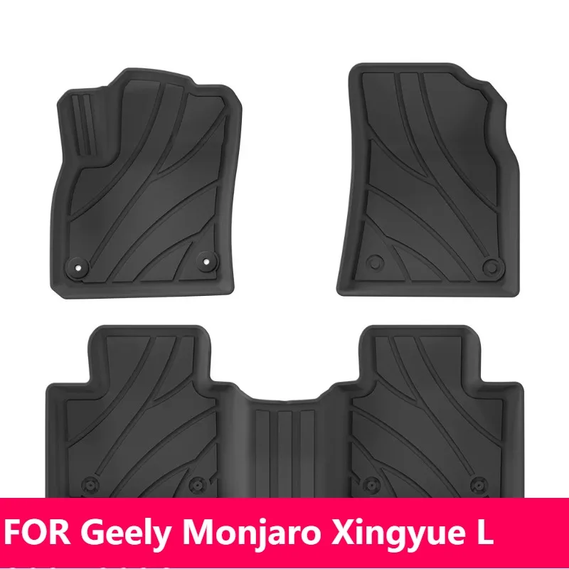 

Для Geely Monjaro Xingyue L 2025 2026 TPE 3D автомобильные коврики водостойкая подкладка в багажник черные автоаксессуары