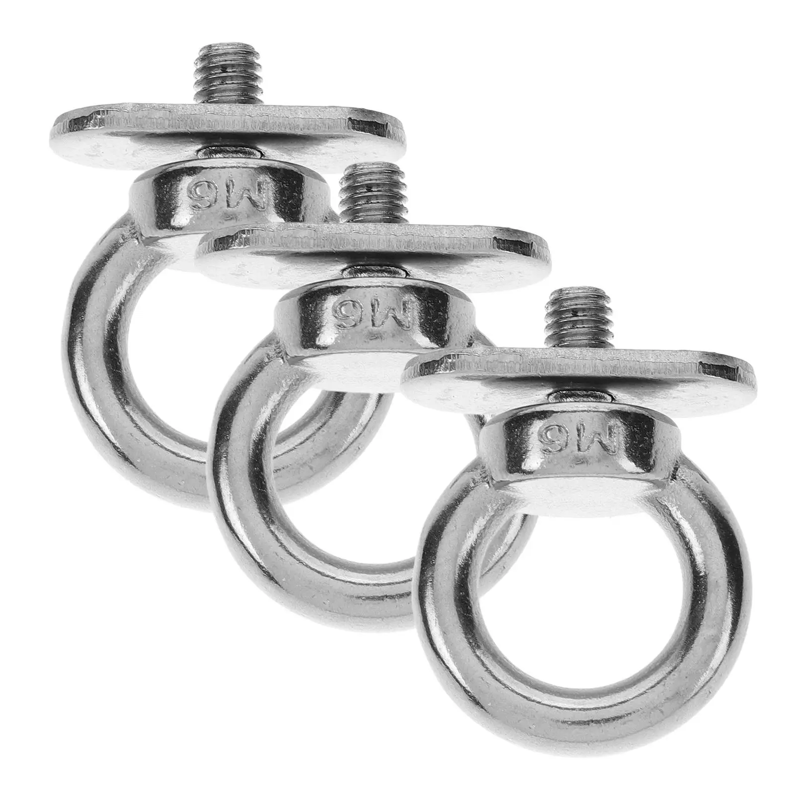 

3 Pcs 316 Stainless Steel Kayak Track Mount Tie Down Eyelets Boat Hardware Kit Gear Accessories for Marine Jaw Slide