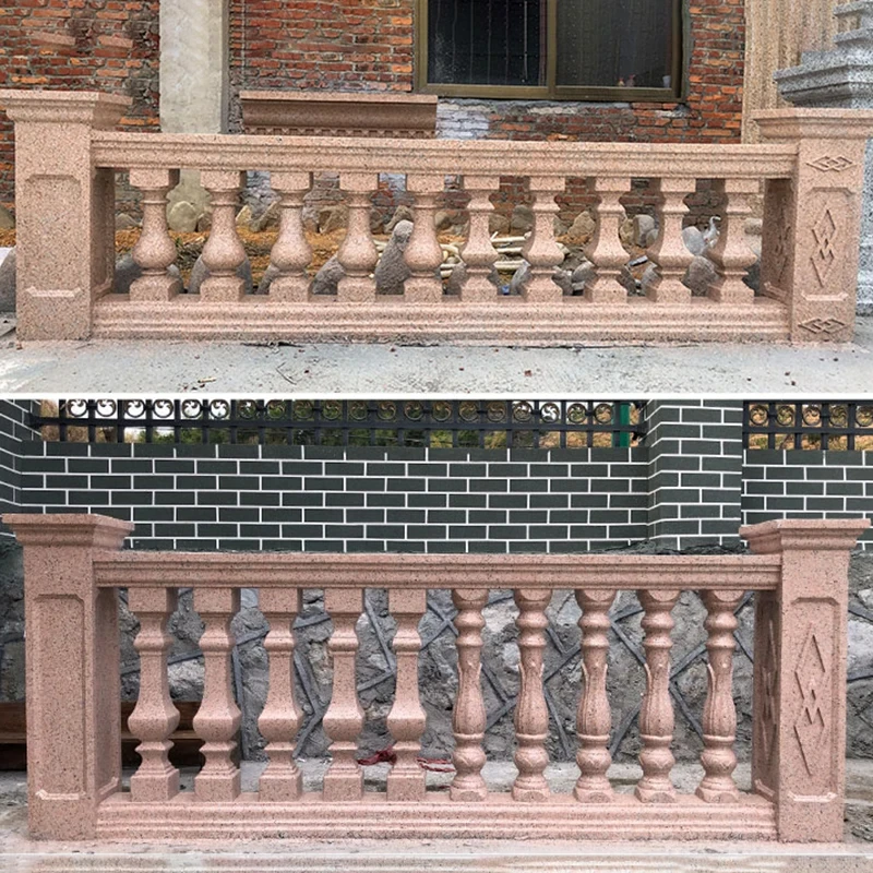 Roman Column Mold Carved Railing European Villa Cement Self-made Balcony Vase Column Guardrail Handrail Cement Column Set Model