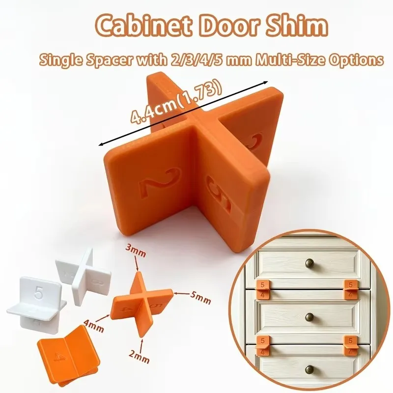 Drawer Spacer Set4-in-1Cabinet Door Woodworking Gasket for 2‑3‑4‑5mm Gap FurnitureSpacers for Drawer RepairHome Decoration