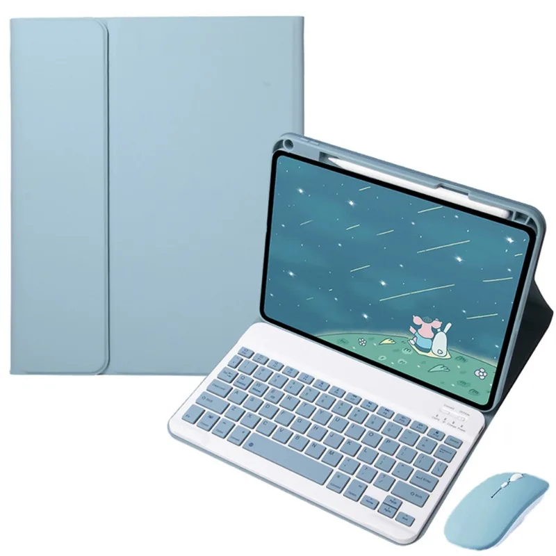 Teclado espanhol russo alemão para xiaomi poco pad capa de teclado com slot para lápis capa para redmi pad pro caso 12.1 polegada