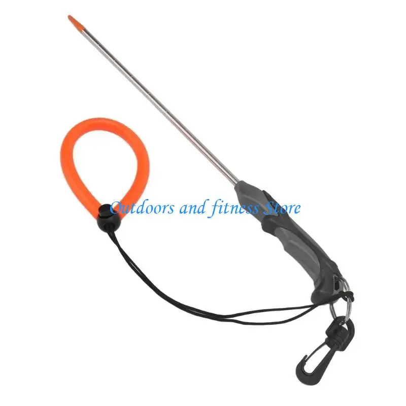 

H053 Diving Pointers Scubas Diving Stainless Lobsters Pointers Underwaters Noise Maker Rod with Lanyard