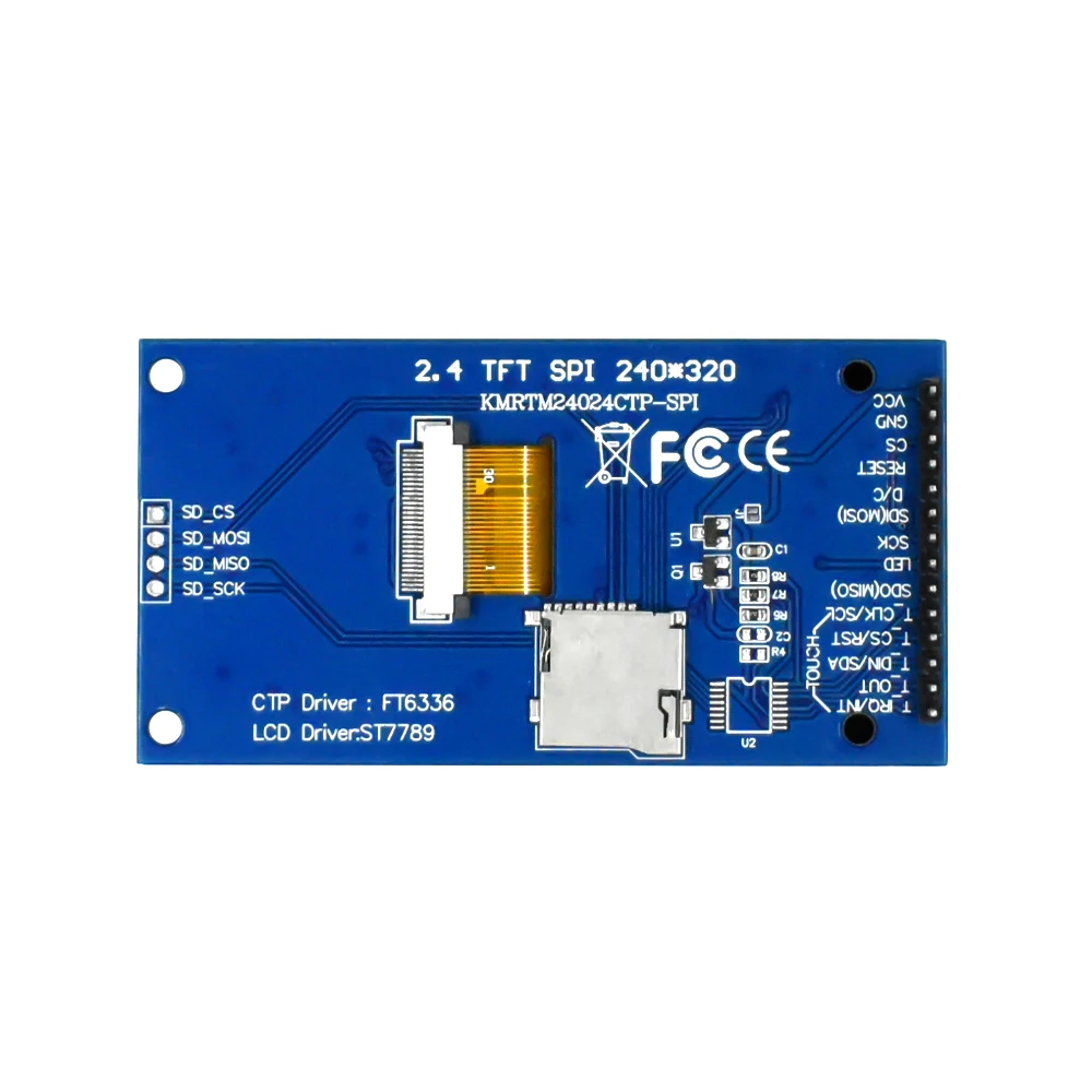 Imagem -06 - Módulo de Tela Sensível ao Toque Ips hd Spi Serial Lcd St7789 Driver 24 Novo