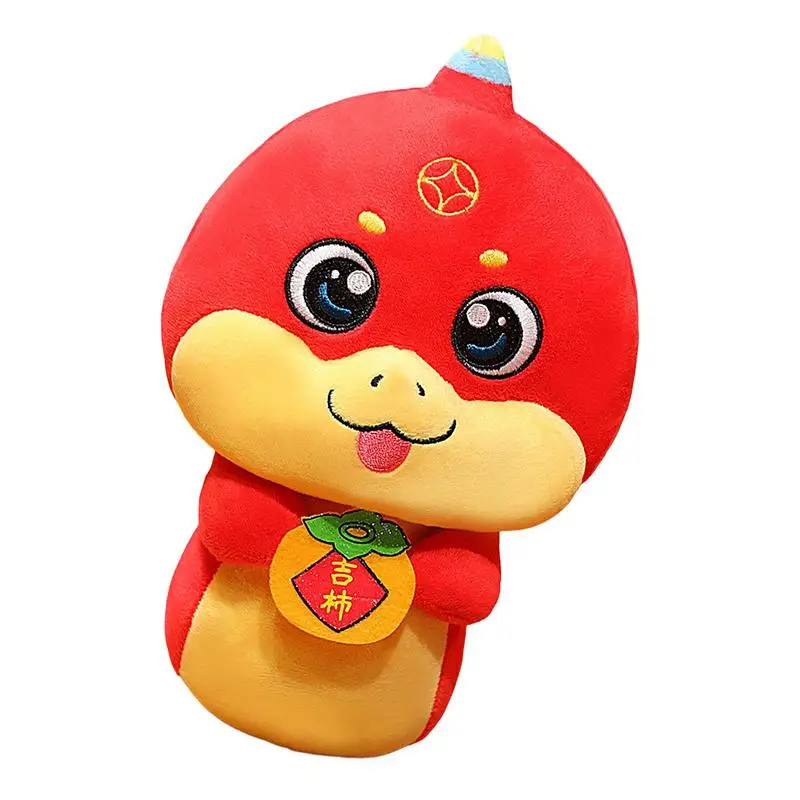 Chinese New Year Snake Plush Snake Plushie Keyring Charm Mascot Doll 15cm/5.9inch Souvenir Plushie Keyring Charm For Bag Purse