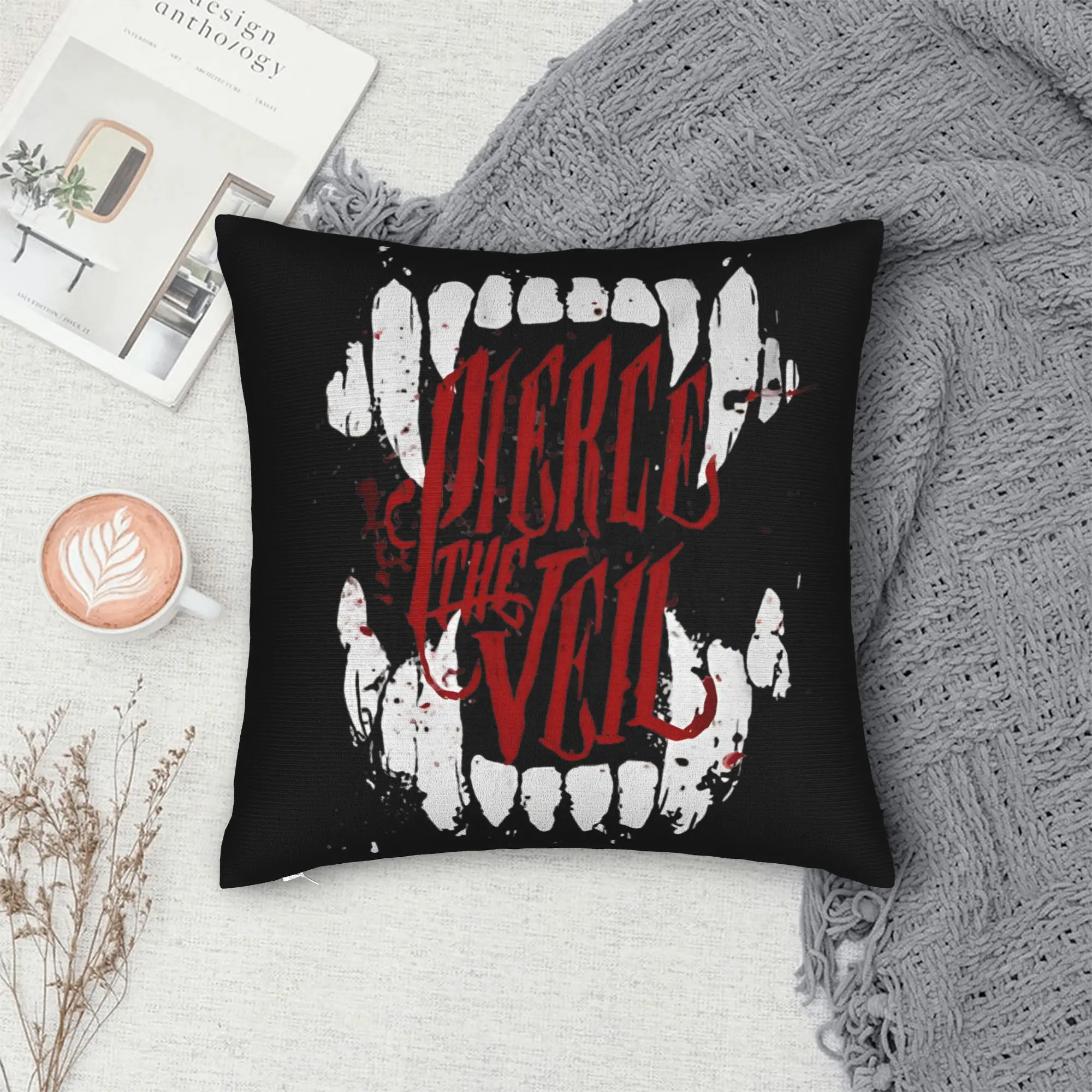 

Наволочка с принтом Pierce the Veil, чехол для подушки с изображением PTV, панк-музыки, наволочки, украшения, квадратные, несколько размеров