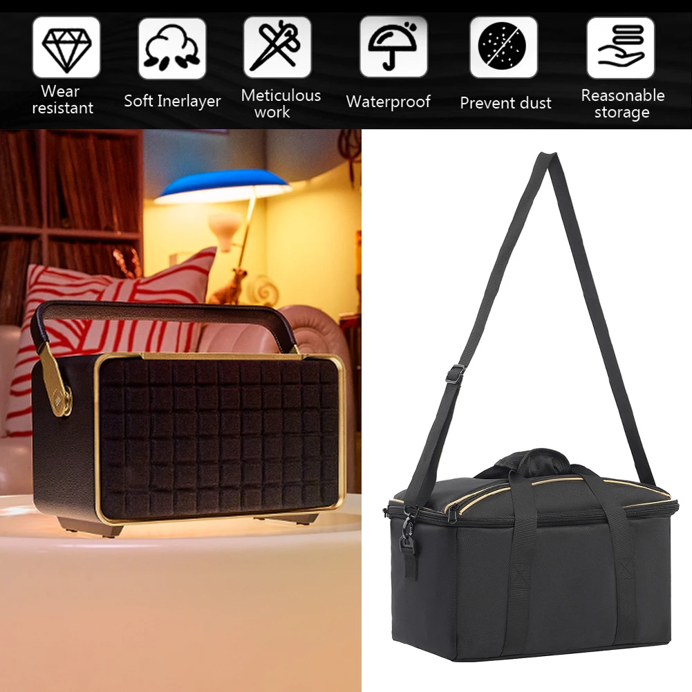 

Сумка-чехол для колонки, противоударный дорожный чехол, водонепроницаемый, с регулируемым плечевым ремнем для колонки/кабеля JBL Authentics 300