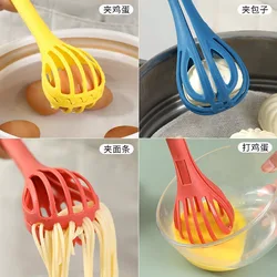 Multifunctional Egg Beater Egg Milk Whisk Pasta Tongs Food Clips Mixer Manual Stirrer Kitchen Cream Bake Tool Kitchen Accessory