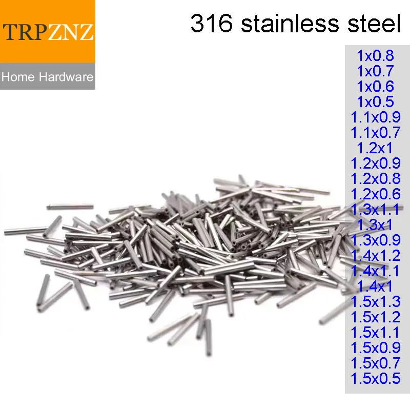 316 Stainless Steel Capillary Tubing Pipe OD 1 1.1 1.2 1.3 1.4 1.5mm Wall Thickness 0.1 to 0.5mm Anti Rust Corrosion Resistant
