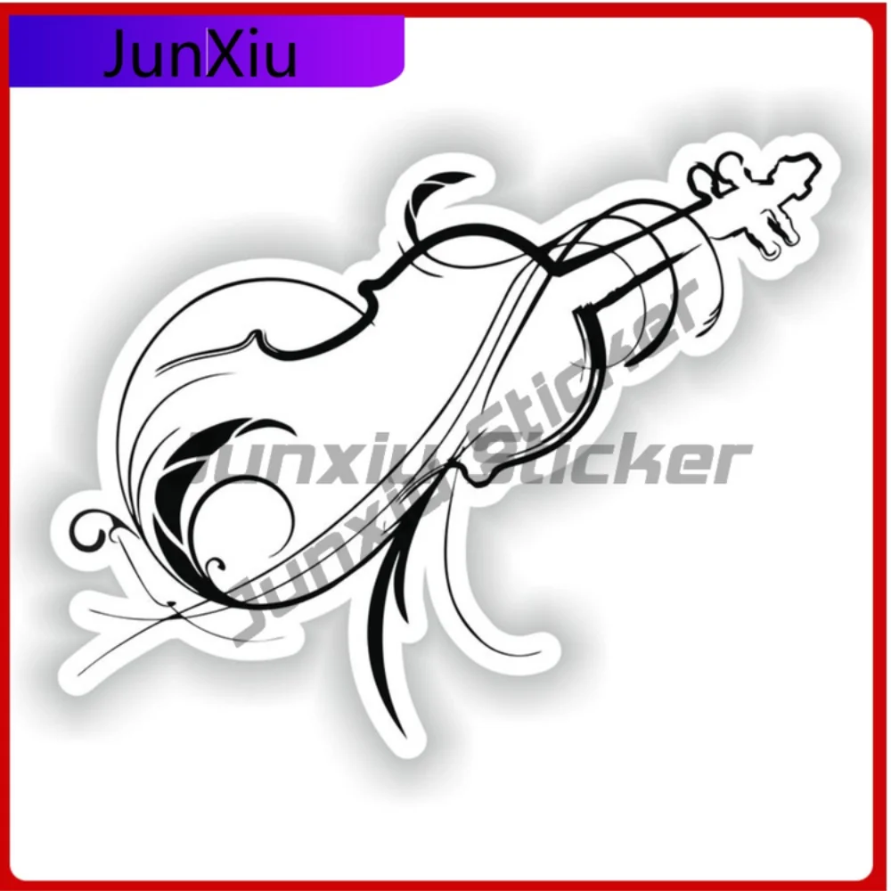 

Violin Vinyl Graphic Stickers Custom Printed Decals Funny Decoration Custom Decals Car Rear Suv Camping Decals Waterproof Access