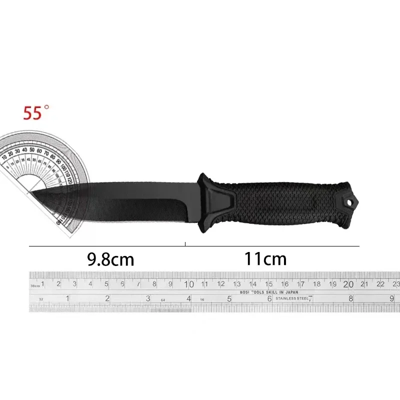 2024 New Stainless steel sharp fixed blade blade for outdoor camping survival EDC knife with sheath window breaker