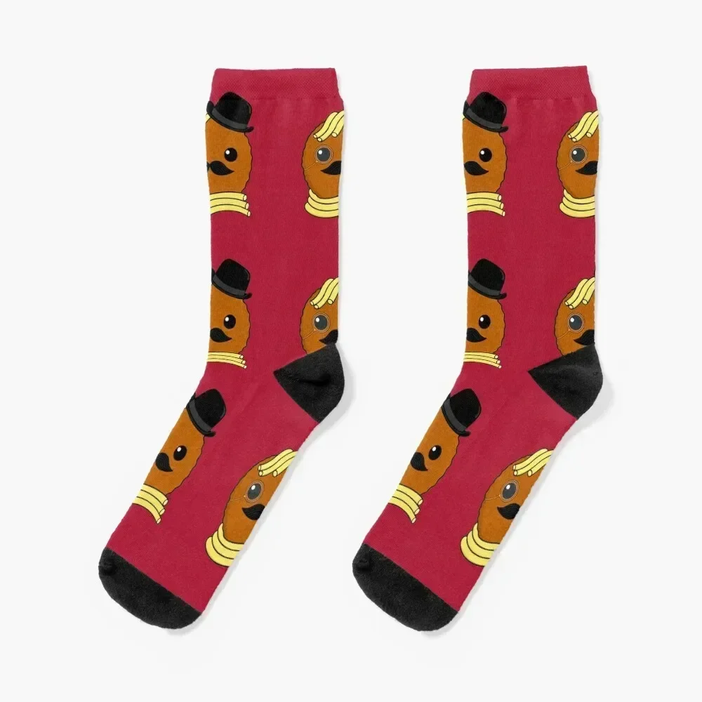 Mr Fancy Meatball Socks luxury retro Crossfit Socks Men Women's