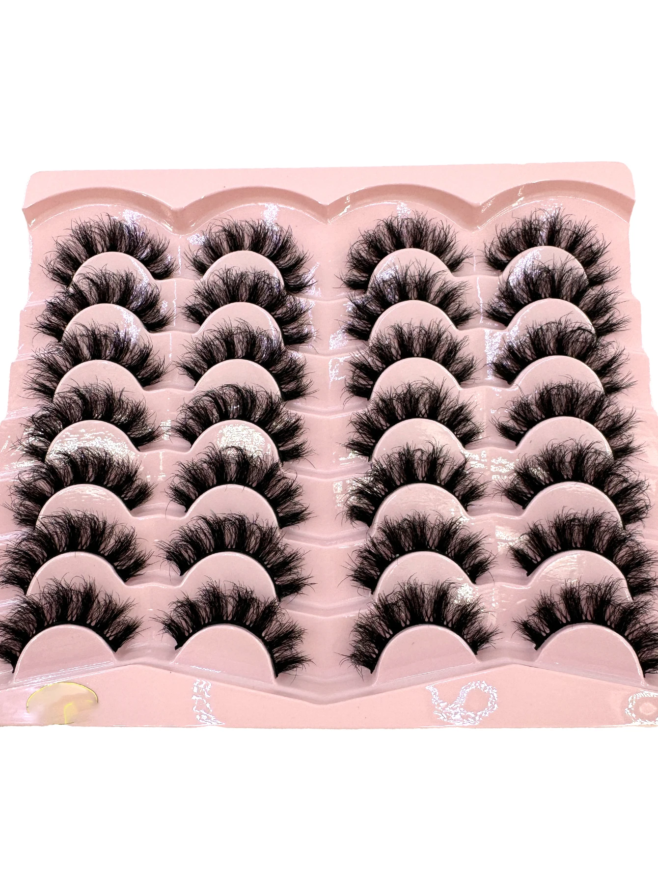 Cílios naturais curtos cílios inteligentes saco de cílios de vison falso 14 pares de tiras de cílios de olho de gato naturalmente fofos para diariamente