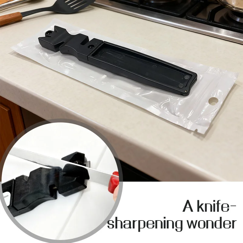 

​ ​ Точилка для ножей 4-в-1, профессиональный инструмент, ручная заточка лезвий для кухонных ножниц и бытовых ножниц, быстрый ремонт кромок