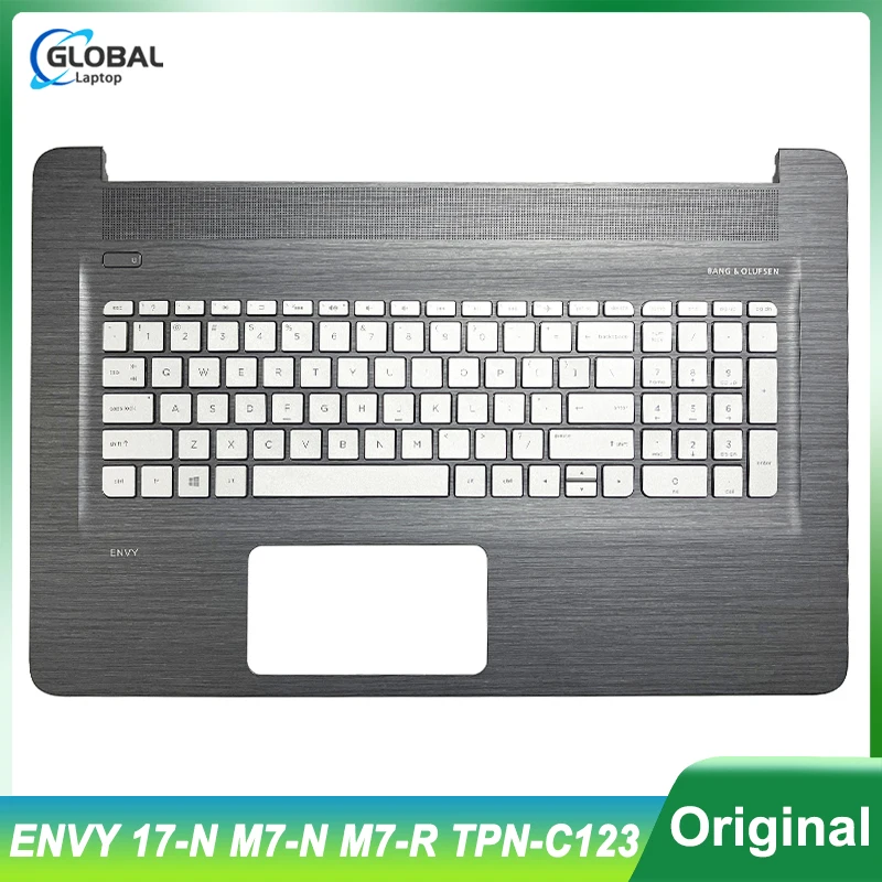 New US Keyboard for HP ENVY 17-N M7-N M7-R TPN-C123 Laptop Case Palmrest Upper Cover Replacement keyboard Backlit 813678-001