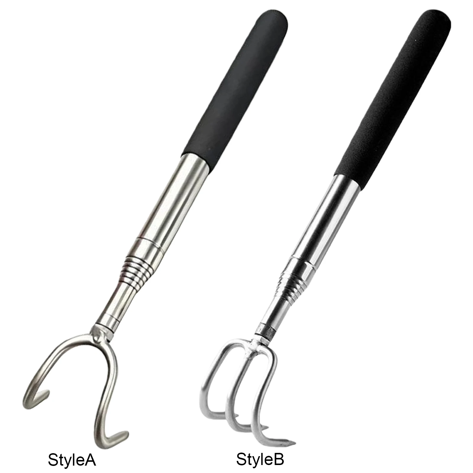 Stainless Steel Mushroom Harvester with Adjustable Handle Compact Mushroom Foraging Picker Adjustable Mushroom Pick Up Tools