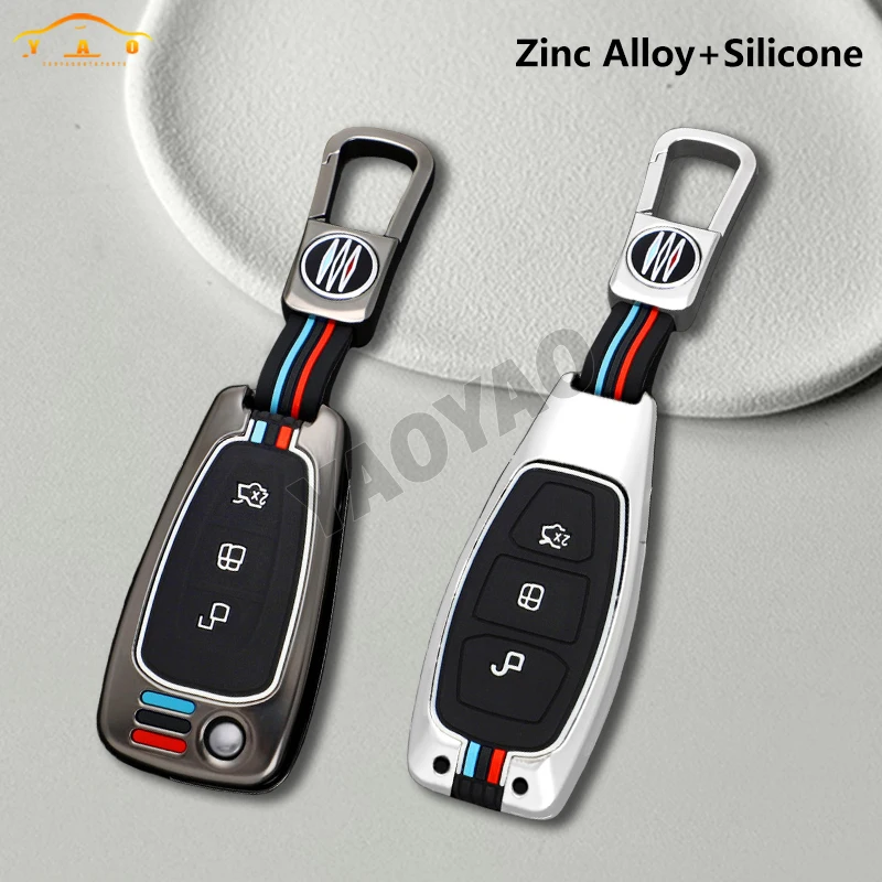 

Zinc Alloy Car Remote Key Case Cover For Ford Focus 3 4 ST Mondeo MK3 MK4 Fiesta Fusion Kuga Ecosport