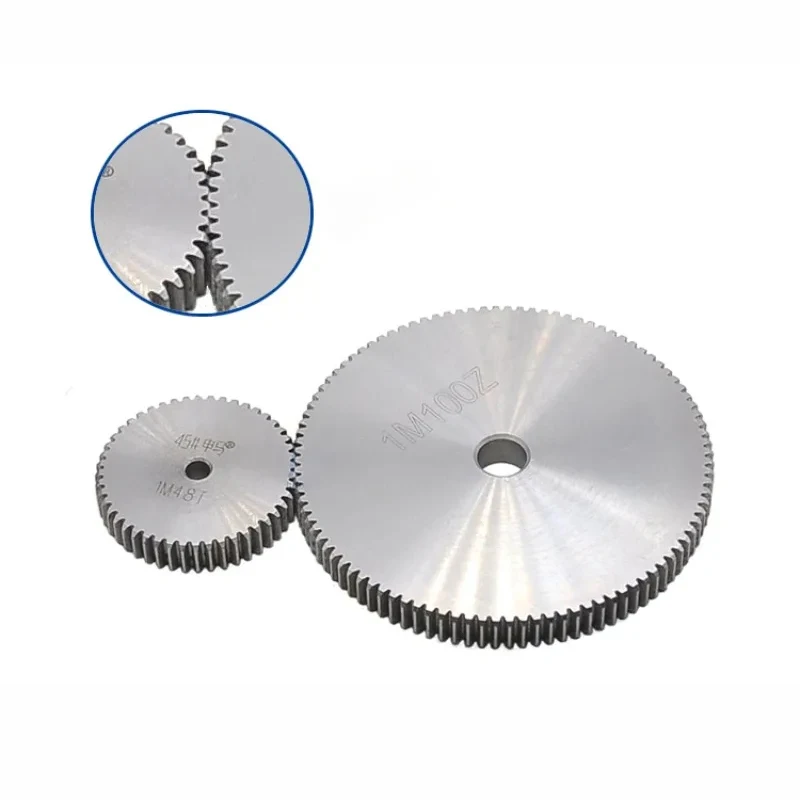 1Pcs 1 Mod Cylindrical Flat Gear 12 13 14 15 16 17 18 19 20 21 22 23 24 25 26 27 Teeth 45# Steel 1M 12T-27T Pinion Spur Gear