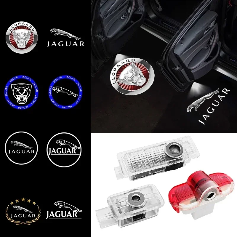 

2 штуки светодиодных проекторов логотипа для дверей автомобиля, аксессуары для подсветки дверей Jaguar XJ, XK, XJL, XE, XF, F-TYPE, XFL, F-pace