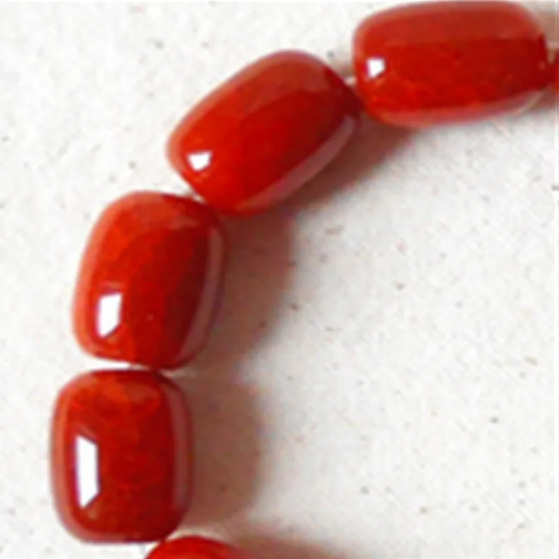 Factory Price Direct Supply Jade Jewelry Ice-like Snowflake Red AgateShaped Bead Bracelet Ornam